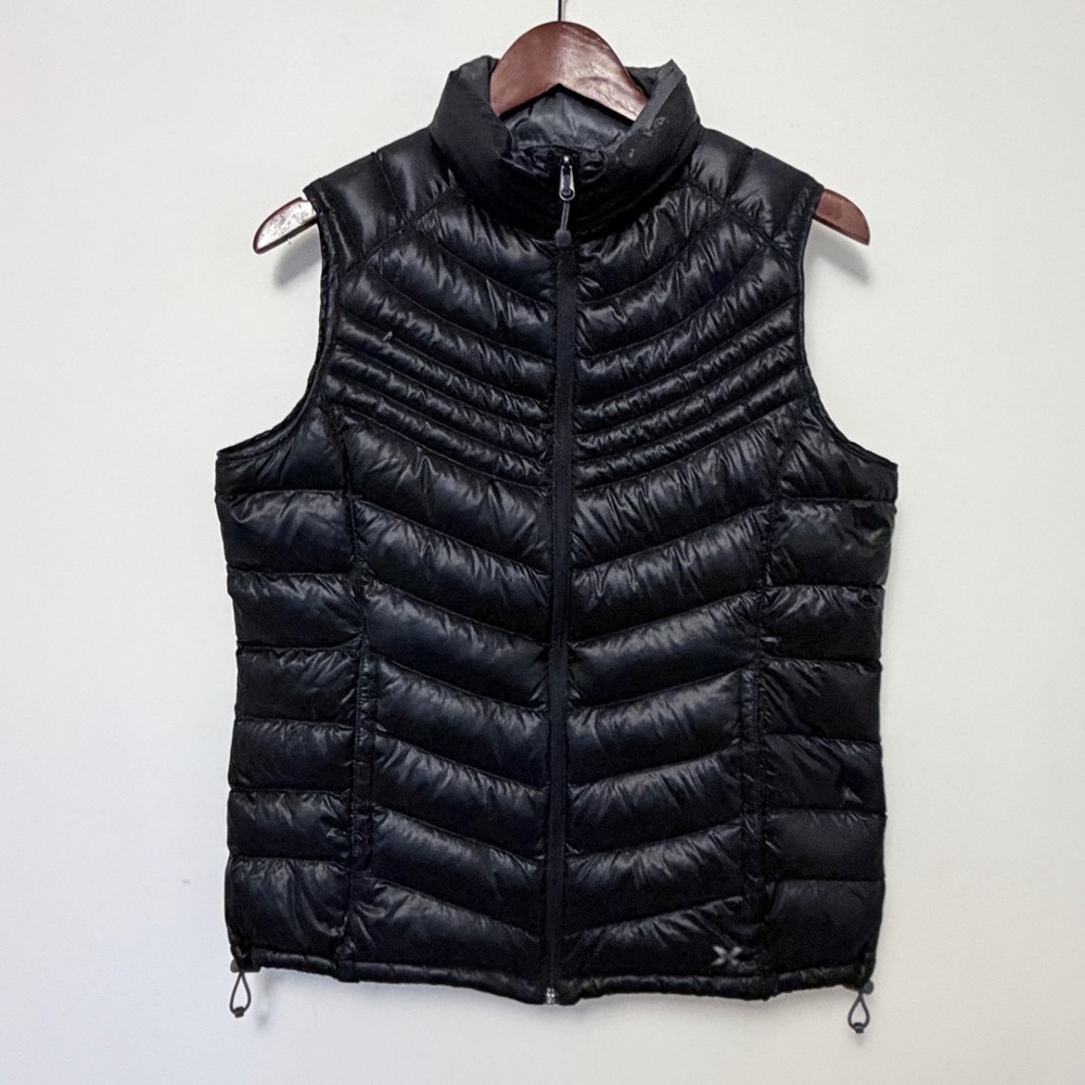 Xersion Women's Quilted Packable Premium Down Black Vest 🔥